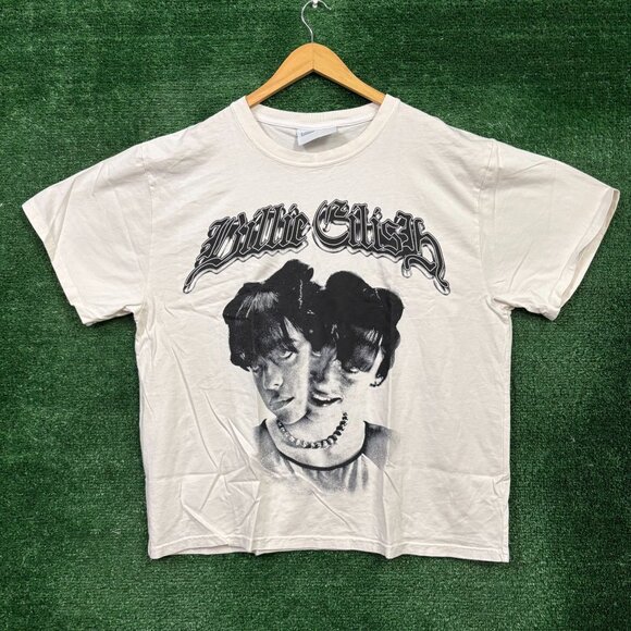Billie Eilish Hit me Hard and Soft Popstar Two Faced T-Shirt Size  XXL - Picture 1 of 4